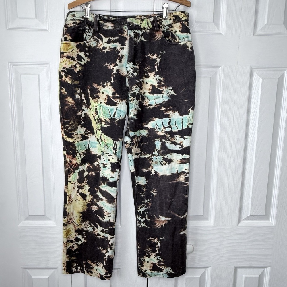 Jaded London Y2K Tie Dye Boyfriend Festival Skate‎ Fit Jeans sz 30 Funky Rave